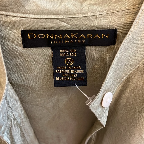 Donna Karan Intimates silk top in sage green new without tags